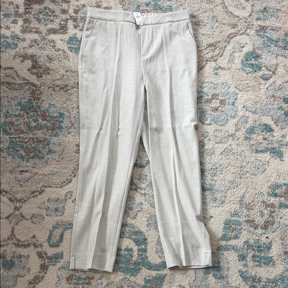 Banana Republic Light Gray HAYDEN TAPERED PANT with Elastic Waist